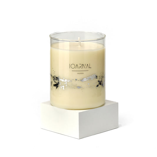 Trío Velas "Argenté" — Elegancia Atemporal en Cristal y Pan de Plata