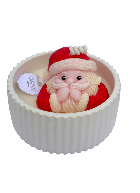 Vela Papá Noel — Mantecado de canela